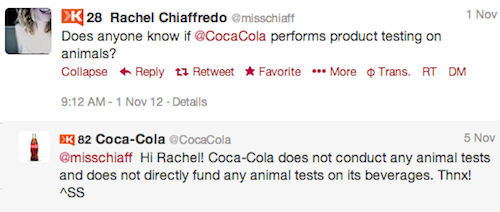 Rachel CocaCola Interaction